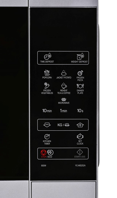 Mikrovalë Sharp YC-MS252AE-S, 900W, panel me prekje, inox i argjendtë