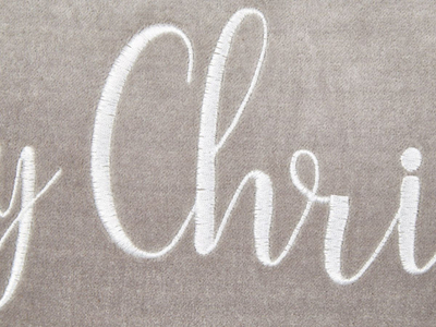 Jastëk dekorativ “Merry Christmas”, kadife pambuku, 30x50 cm, gri