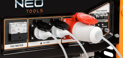 Agregat Neo Tools 04-732, trefazor 7-7.5kW, motor benzine 16HP, portokalli