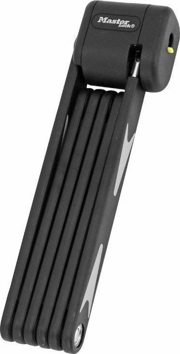 Bravë palosëse biçiklete Master Lock, 84cm, me çelës, e zezë