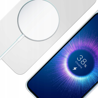 Kapak telefoni 3MK Hardy MagSilicone për iPhone 12, silikon, MagSafe, i bardhë