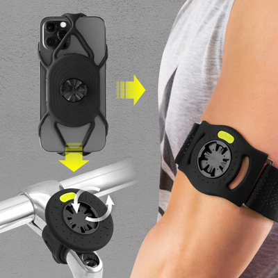 Mbajtëse telefoni Bone Bike Run Tie Connect Kit Pro, 4.7" 7.2", e zezë