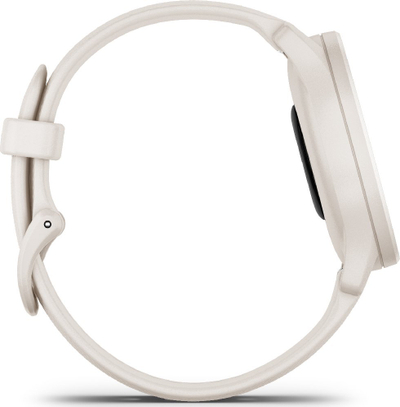 Smartwatch Garmin Vívomove Sport, orë hibride, rrip silikoni, ivory peach