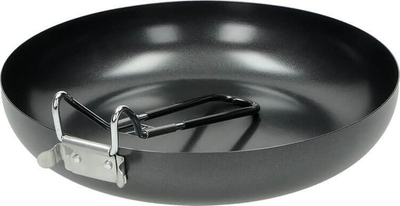 Tigan kampi Fox Outdoor, 24 cm, me dorezë palosëse, çelik inox