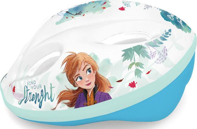 Helmetë biçiklete për kalamaj Disney Frozen 2, madhësia M 52-56cm, e bardhë me ngjyra
