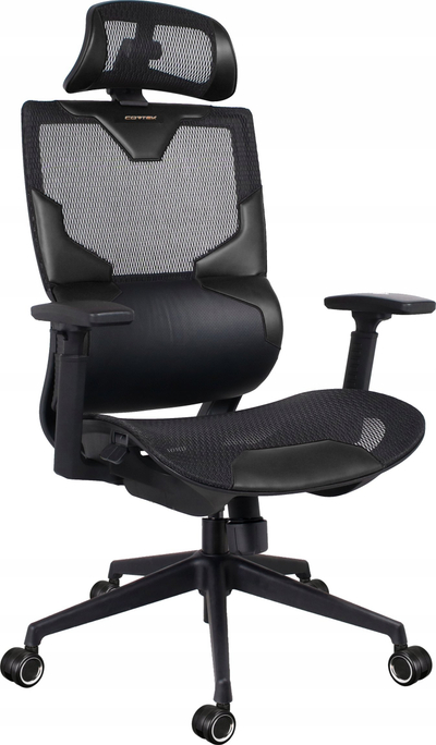 Karrige zyre edhe gaming CORTEK VISION, rrjetë ergonomike, e zezë