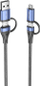 Kabllo USB Vention CTLLH, 4 në 1, 1m, 100W, e zezë