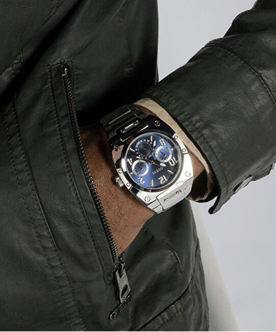 Orë për meshkuj Guess Prodigy GW0624G1, e argjendtë