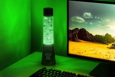 Lampë dekorative Paladone Grogu Flow, 33 cm, me USB dhe me bateri, e bardhë