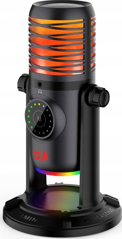 Mикрофон Redragon GM306, RGB, со повеќе насоки на снимање, црн
