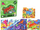 Puzzle për kalamaj LeanToys Dinosaur World, 4 në 1, 73 copa, jeshile