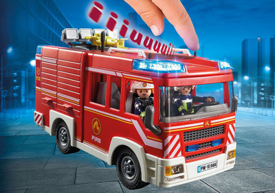 Lodër set automjeti i shpëtimit i Departamentit të Zjarrfikësve të Aksionit Playmobil 