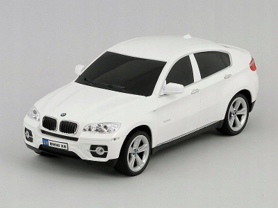 Makinë lodër me telekomandë BMW X6, shkallë 1:14, me bateri rikarikueshme, e bardhë
