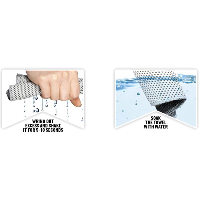 Peshqir ftohës sportiv Umbro Ice Towel, 90x30cm, të ftoh për gati 2 orë, i kuq