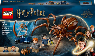 Lodër LEGO Harry Potter 76434 Aragog në Pyllin e Ndaluar, set për ndërtim, 7+