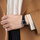 Ora dore Casio LTPV002L-1B, kuarc japonez, lëkurë, e argjendtë me të zezë
