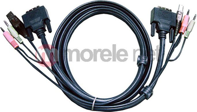 Aten 2L-7D02UD USB DVI-D Dual Link KVM Кабел, 1.8 м