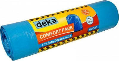 Qese plehrash Comfort Pack Strong, 60L, me shirit mbyllës, blu