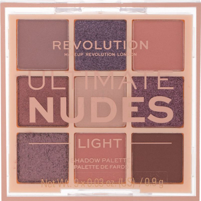 Палета сенки за очи Makeup Revolution Ultimate Nudes Light, 8.1g, нјуд