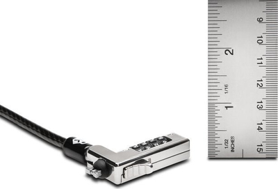 Кабел за безбедност Кенсингтон K60603WW, со комбинација, НаноСлот, црно сребрен