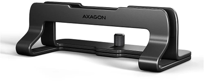Вертикален држач за лаптоп и таблет Axagon STND-VB, за уреди од 10" до 17.3", метален, црн
