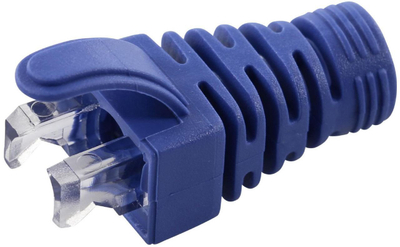Kapak mbrojtës kabllo rrjeti Microconnect CONB65B, Cat5e Cat6 Cat6A, paketim 100 copë, blu