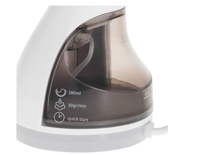 Hekur me avull vertikal Adler AD 5042, 1500W, depozitë 280ml, i bardhë