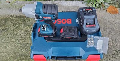 Çelës goditës me bateri Bosch Professional GDS 18V-450 HC, 18V, 2x4.0Ah ProCORE, blu