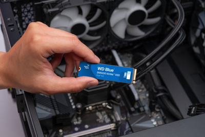Disk SSD Western Digital Blue SN5000, 1 TB, PCIe Gen 4.0, 5150 MB/s, i kaltër