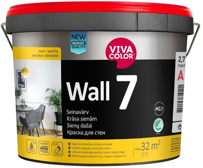 Bojë muri Vivacolor Wall 7 A, mat, 0.9L, e bardhë