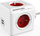 Shtrirës prizash Allocacoc PowerCube, 4x AC, 2x USB, i kuq