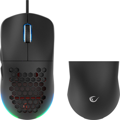 Maus gaming Rampage Blink, USB, 12800 DPI, RGB, i zi