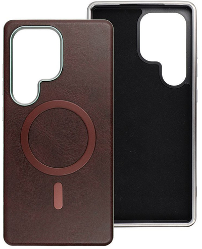 Futrollë GENTLEMAN për Samsung Galaxy A07 4G, MagSafe, lëkurë, kafe