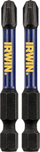 Bit kaçavide IRWIN Impact Pro PH3, 57mm, set 2 copë, blu e zezë