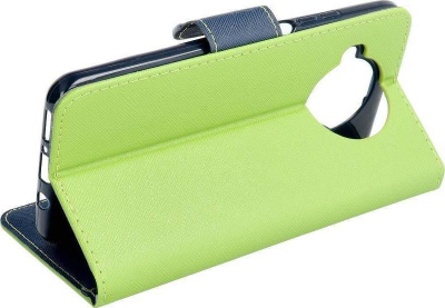 Këllëf libri Fancy për Samsung Galaxy A33 5G, me magnet, me vend për karta, lime dhe blu marinë
