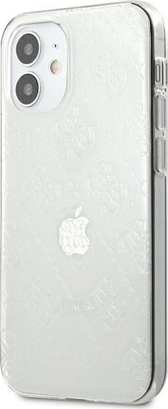 Futrollë telefoni Guess GUHCP12S3D4GTR, për iPhone 12 mini 5.4", transparente