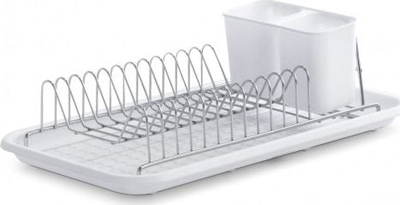 Tharëse enësh Zeller, 44x24x13cm, metal dhe plastikë, e bardhë