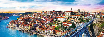 Puzzle Trefl Panorama Porto Portugali, 500 elemente