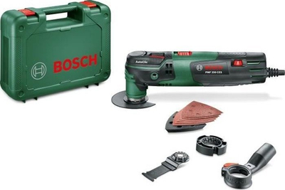 Мултифункционален осцилирачки уред Bosch PMF 250 CES, 250W, прилагодлива брзина, зелен