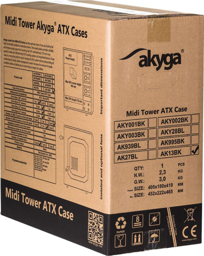 Kasë Akyga AK13BK, Midi Tower