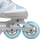 Rola inline Nils Adjustable L, nr 39-42, rrota PU 82A, gri me rozë