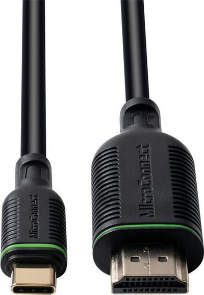 Kабел адаптер видео Microconnect MC-USBCHDMI2, USB Type C во HDMI, 4K 60Hz, 2m, црн
