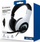 Kufje gaming Bigben PS5HEADSETV1WHITE, stereo me kabllo, me mikrofon, të bardha