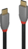 Kabllo Lindy USB-C në USB-C, 0.5m, e hirtë