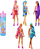 Kukull Barbie Color Reveal Totally Denim Series, 6 surpriza, flokë që ndërron ngjyrë, shumëngjyrëshe