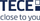 Pjesë murale TECE Logo-Push, bronz, D 16 x 15/21