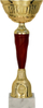 Kupë trofe Victoria Sport Metal Cup, 30 cm, ari bordo