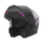 Helmetë modulare motoçiklete Nox N968 Ultra, vizorë e gjerë, e zezë