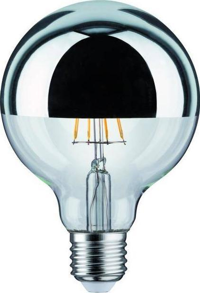Poç elektrik Paulmann LED G95, 6.5W, i argjendtë
