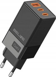 Karikues rrjeti Beline 65W GaN, 2xUSB C USB A, i zi
